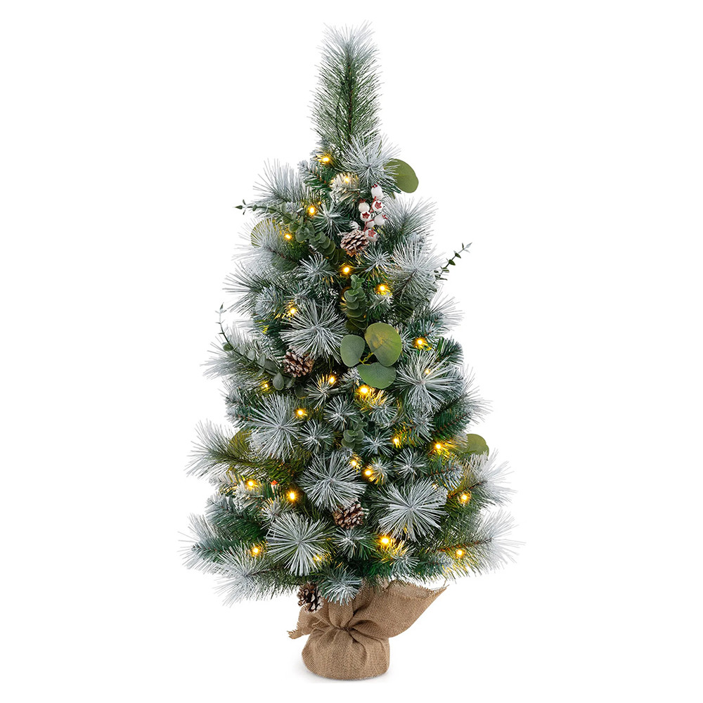 Mini Műfenyő Meleg Led Fényekkel