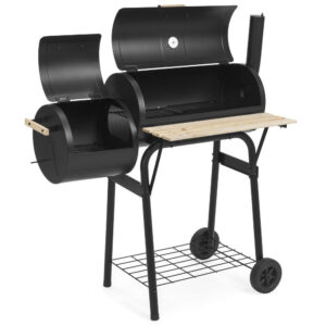 2in1 faszenes BBQ grill és smoker – Timeless Garden