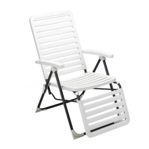 Összecsukható kerti szék lábtartóval – Timeless Garden
