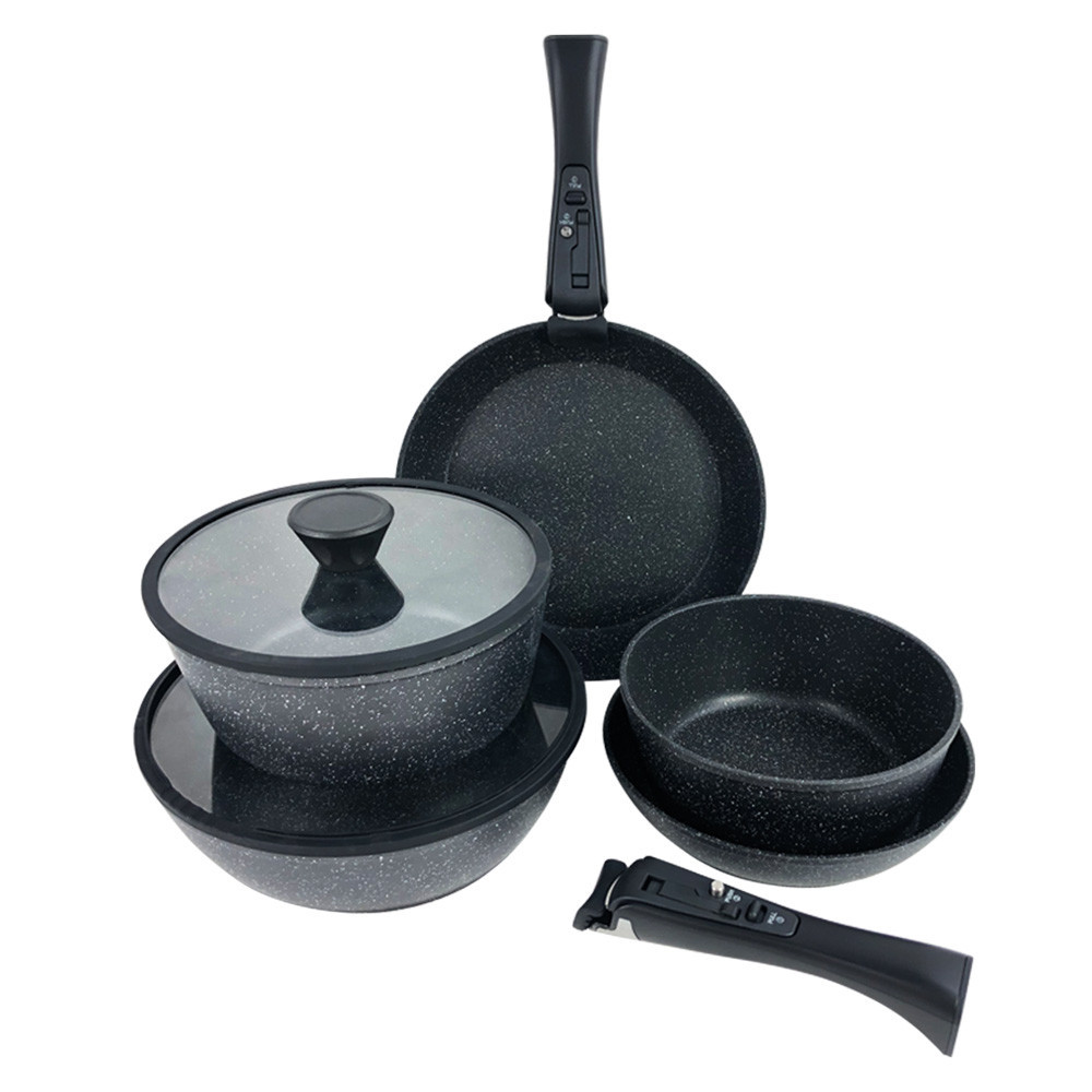 9 Részes Tapadásmentes Edény- És Serpenyőkészlet