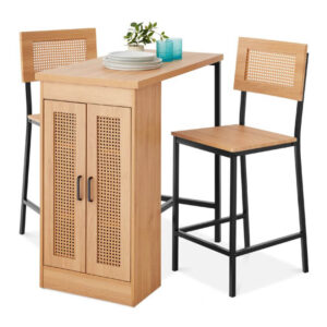 3 részes magasított étkezőgarnitúra tárolóval – Timeless Home