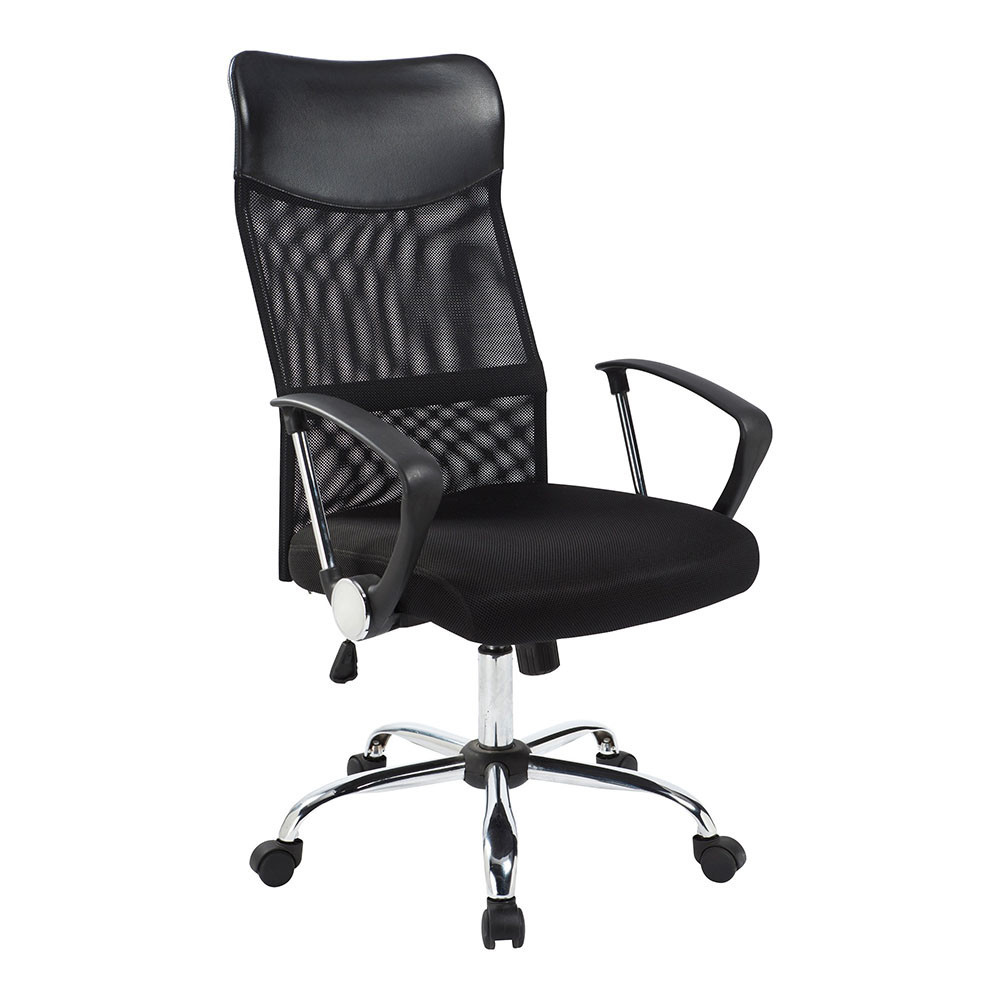 Ergonomikus Irodai Szék Magasított Háttámlával - Fekete – Timeless Office