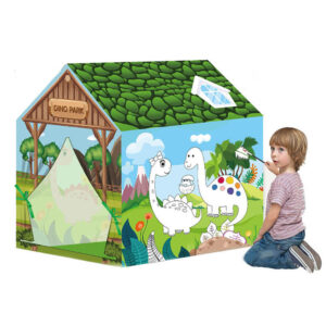 Kiszínezhető játék sátor több típusban-dinoszaurusz – Timeless Toys